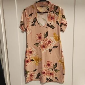 Pink Floral Dress